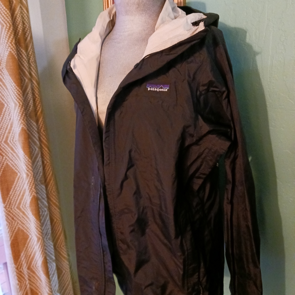 Black Patagonia Rain Coat